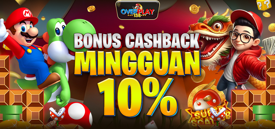 Bonus Cashback Mingguan 10%